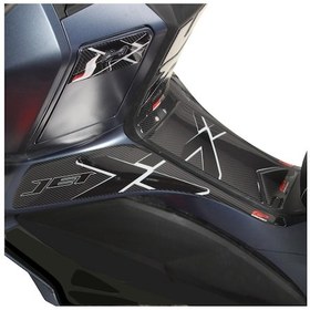 Resim GP Kompozit SYM Jet X 125 2022 Uyumlu Tank Pad Seti Karbon 