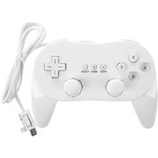 Resim Dianziye Nintendo Wii İçin Klasik Kablolu Oyun Kolu - Beyaz, 8 Tuş X Y A B L R Zl Zr , Konforlu Tutuş, Tüm Wii Oyunlarıyla Uyumlu 