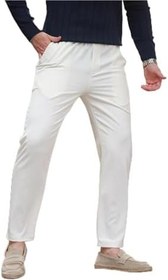 Resim Madmext Beyaz Relaxed Erkek Pantolon 6510 