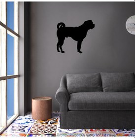Resim Köpek Folyo Sticker Derstv877 50cm Uzunluk Siyah 