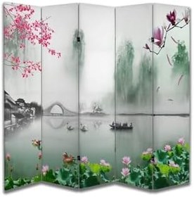 Resim Manzara Temalı Özel Tasarım Paravan Room Divider PRV1230, 180 x 180 