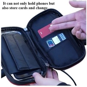 Resim Boatshop1 360 Derece Dönen Reddish Black Motosiklet Gidon Telefon Tutucu Tpu Malzeme Güvenli Sabitleme Bisiklet Ve E-bisikletler İçin 