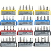 Resim Kum ve Taşdan Tırnak Törpüsü Başlıkları, Yüksek Hızlı Parlatma, FG 1.6mm/0.16 cm, Yüksek Hızlı Tırnak Törpüleme ve Parlatma için Tasarlandı, 7'li, 8'li veya 10'lu Paketlerde Mevcuttur, Kum Seçenekleri: Sarı Ultra İnce, Kırmızı İnce, Mavi Orta 