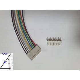 Resim 2,54Mm 9 Pin 2510 Kablolu Dişi Konnektör + 180D Erkek Pcb Tipi 