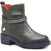 Resim Mammamia D23kb 4435 Haki Bayan Ayakkabı Çizme-Bot Bot Haki 