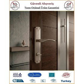 Resim Çelebi Bravo Aynalı Wc Kapı Kolu - Saten - Orjinal Ürün - WC SAĞ 