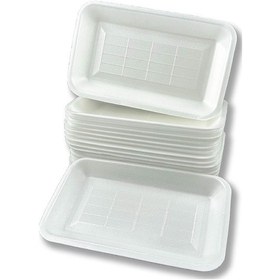 Resim 1000gr Köpük Tabak Kap - Kasap Kabı Et Tabağı 50 Adet 