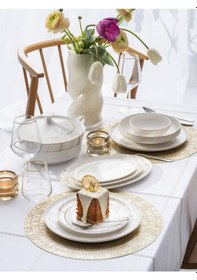 Resim Pierre Cardin Maribel 60 Parça Yemek Takımı Altın 