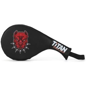 Resim Titan Sport Taekwondo, Kick Boks Ve Muay Thai Pitbull Desenli Siyah Raket Ellik 