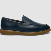 Resim %100 Hakiki Deri Lacivert Erkek Loafer Lacivert 