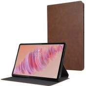 Resim Lenovo Tab Plus 11.5 Pu Tablet Kılıfı Kahverengi Kılıf 