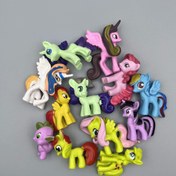 Resim 12 Parça My Little Pony Bebek Seti, Koleksiyon ve Sergileme için Çeşitli Mini At Figürleri, Pasta Süslemesi, Arkadaşlar İçin İdeal Hediye, Mükemmel Doğum Günü Seçeneği 