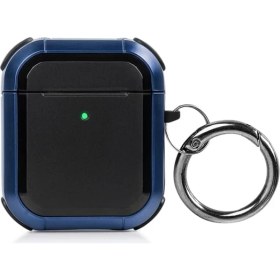 Resim Apple Airpods Kılıfı, Sert, Koyu Mavi 