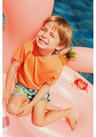 Resim Defacto Erkek Bebek Desenli Micro Deniz Şortu E3518a525smgn240 Yeşil 