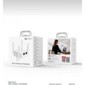 Resim 1200 Mbps Wifi Sinyal Güçlendirici 4 Antenli Wifi Repeater Menzil Genişletici Wan/lan Portlu 