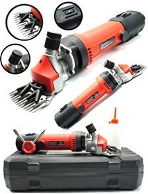 Resim Germany Style Alman 9000VFX Çift Kartlı Motor Korumalı Metal Şanzuman Koyun Keçi Kırkma Makinesi Devir Ayarlı 