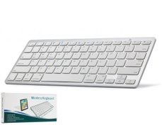 Resim HADRON Hdx2501 Kablosuz Bluetooth Mini Q Klavye Beyaz 