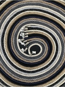 Resim Ege Den Krem Kruvaze Perde Tül Fon Toplama Aparatı , Perde Toplama Kordonu 300cm 