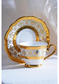 Resim Acar Hadley 6 Kişilik Kahve Fincanı Takımı - 90 Ml Beyaz 