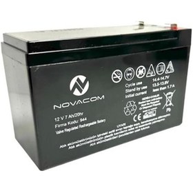 Resim Nova 12v 7a Bakımsız Kuru Akü 2kg Ups Uyumlu 