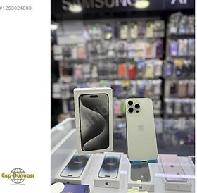 Resim Apple iPhone 15 Pro Max İkinci El TR | 512 GB | Beyaz 