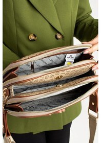 Resim Just Polo Jp Polo Kadın Orijinal Ayarlanabilir Askılı Şık Omuz Çantası Shopper Ebat: 16 X 26 Cm Vizon - Taba 