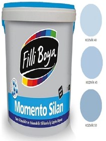 Resim Filli Boya Momento Silan Tam Silinebilir Yıkanabilir Silikonlu Ipek Mat Boya 2,5lt (kozmik 45) 