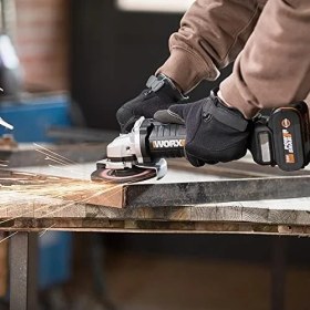 Resim TeknoKapsül WX813 20VOLT 4.0AH. Li-Ion Tek Akülü 115MM Kömürsüz Profesyonel Şarjlı Avuç Taşlama 