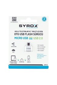Resim Syrox Dt12 Usb 2.0 To Micro Usb Dönüştürücü 