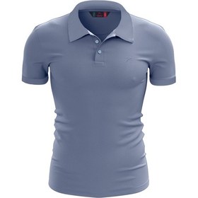 Resim %100 Pamuk Polo T-shirt Impero Mavi Mavi 