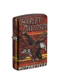Resim Zippo Harley Davidson Bald Eagle Dizayn Çakmak 