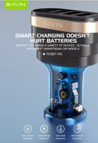 Resim Bavin PC587-PD Çoklu USB 3.0 40W Hızlı Araç Şarj Cihazı 
