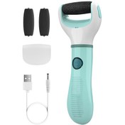 Resim HB Elektrikli Ayak Temizleyici, 2 Rulo Başlığı, Şarj Edilebilir Lityum Pil, USB Şarj, Kuru Cilt ve Çatlamış Cilt, Kokusuz - Evde Pedikür İçin İdeal, Pedikür Araçları ve Aksesuarları 