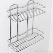 Resim Tekno-tel 2 Katlı Banyo Rafı Krom Bk012 