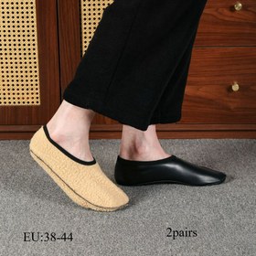 Resim 1 çift/2 çift yeni yuvarlak ağızlı tekne çorapları, PU deri çoraplar, peluş yalıtımlı zemin çorapları, erkek ve kadın PU deri çoraplar, rahat ve nefes alabilen, yetişkin erkekler ve kadınlar için uygun, kış, ilkbahar ve sonbahar için uygun, doğum günü hediyeleri 