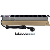 Resim Ampconnect 19''1U8 Yol Alman Tip On/Off Işıklı Anahtarlı Alü. Pdu 