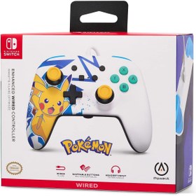 Resim Powera Nintendo Switch Kablolu Oyun Kolu Lisanslı Pikachu High Voltage 
