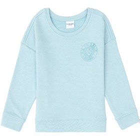 Resim U.S. Polo Assn. Kız Çocuk Su Yeşili Bisiklet Yaka Basic Sweatshirt 50296391-VR083 