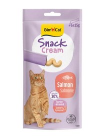 Resim Gimcat Snack Cream Somonlu Kedi Ödülü 6x15gr 