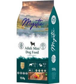 Resim Mystic Düşük Tahıllı Kuzu Etli Küçük Irk Yetişkin Köpek Maması 15 KG 