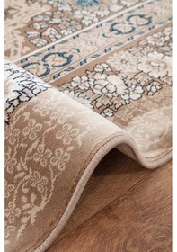 Resim Amasra Bej Mavi Halı Yumuşak Oturma Odası Salon Çocuk Odası Mutfa Bej - Mavi 