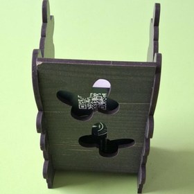 Resim ERDİZDEN Kartvizitleriniz İçin Doğal ve Zarif Çözüm Desenli 3 mm MDF Kartvizitlik-Ceviz 