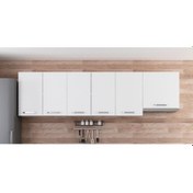 Resim Minar 265 Cm Mutfak Dolabı Beyaz 265-B5-Üst Modül Beyaz 