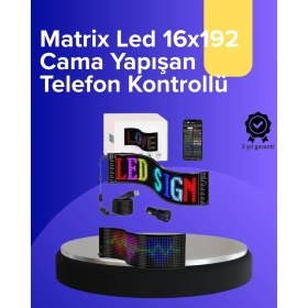 Resim Kayan Yazılı Rgb LED Tabela USB Bağlantılı Esnek ve Hafif Işıklı Ekran Paneli 
