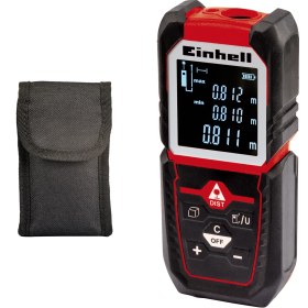 Resim Einhell Lazer Ölçü Aleti TC-LD 50 (50 m’ye kadar, ön, arka kenar veya dayanak plakası referanslı ölçüm, Pisagor ve nokta işaretleme fonksiyonu) - 2270080 