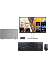Resim Lenovo Thinkcentre Neo Ultra i9 14900 RTX 4060 40GB RAM 1TB SSD 27" FHD FreeDOS 12W1001XTRP534 Mini PC + Per4 USB 