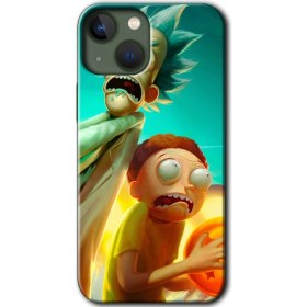 Resim Bera Aksesuar Apple iPhone 13 Kılıf Hd Desen Baskılı Arka Kapak - Rick Morty 
