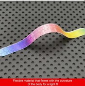 Resim 20 Adet Araba Çıkartmaları Renkli Tekerlek Göbeği Reflektörler Güvenlik Dekorasyon İçin Şık Kişilik Araç Çıkartmaları C 