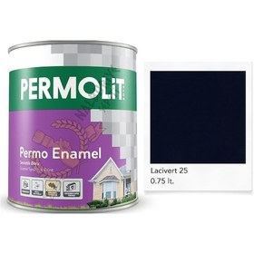 Resim Permolit Enamel Sentetik Yağlı Boya Lacivert 0.75 Lt. 0.75 L 