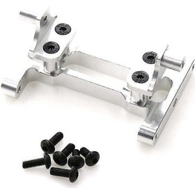 Resim Yunboo Tamıya 1/14 Kamyon Rc Modeli İçin Gümüş Renkli Metal Arka Çerçeve Tutucu 6 Vida İle - Dayanıklı Alüminyum Eklenti Parçası 